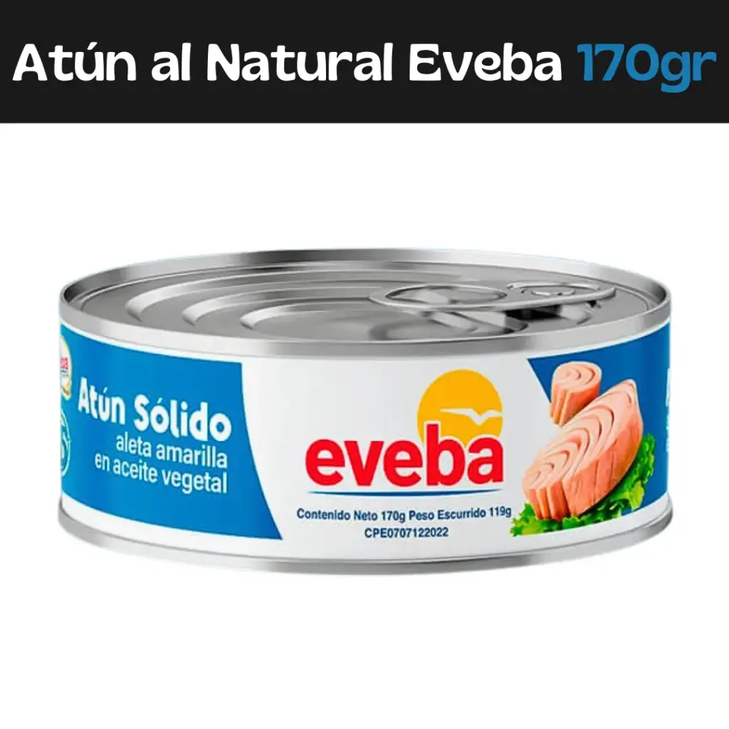 Atún Solido al Natural Eveba 170g (E)