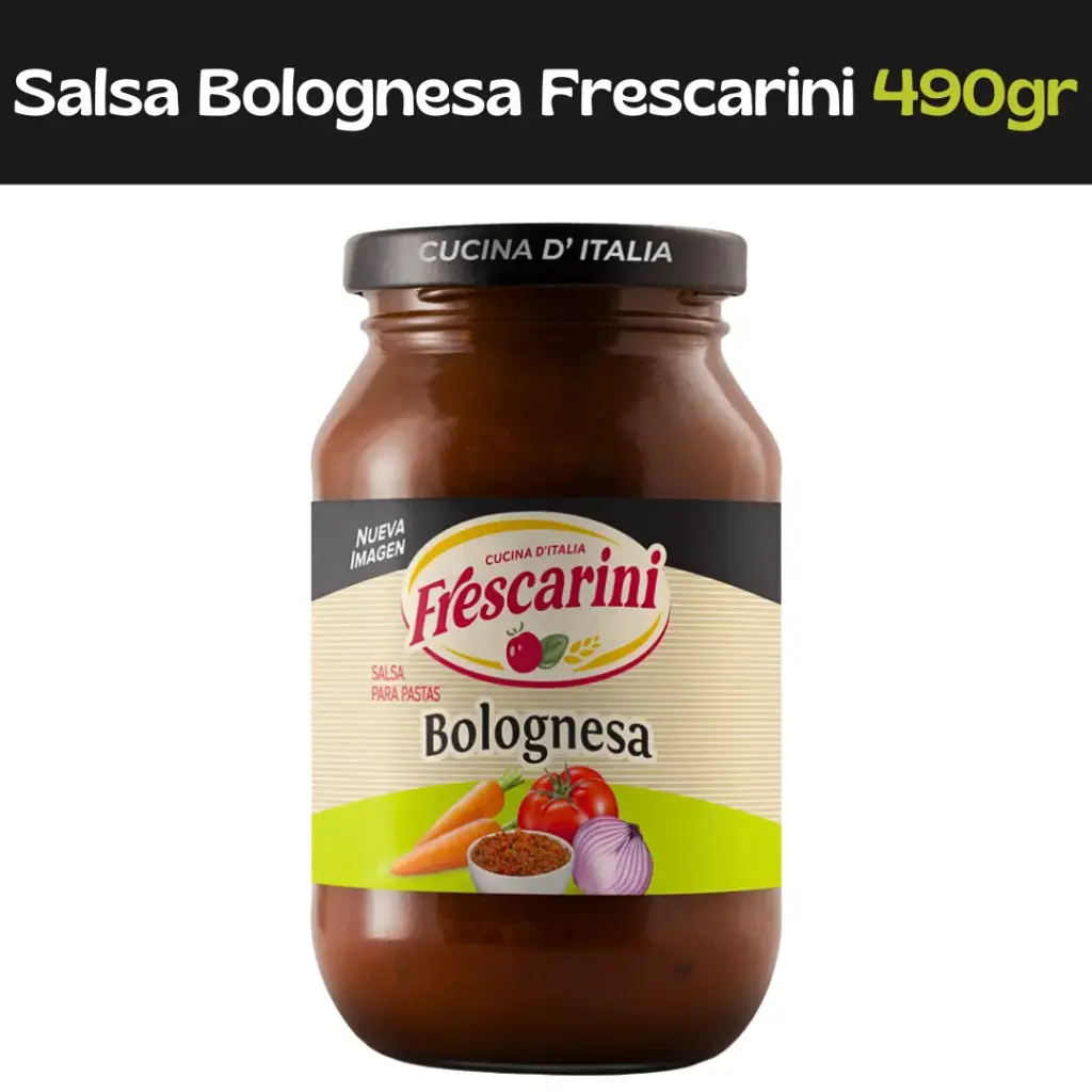 Salsa para Pasta Bolognesa Frescarini 490g
