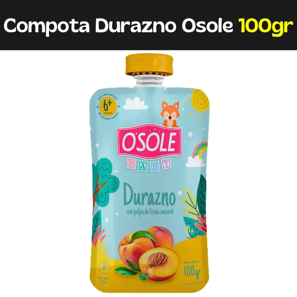 Compota Durazno Osole 100g