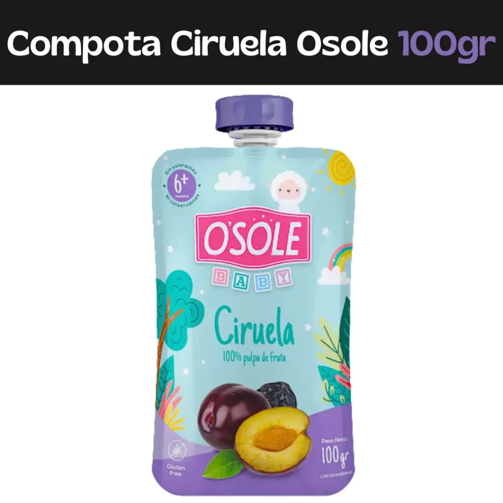 Compota Ciruela Osole 100g