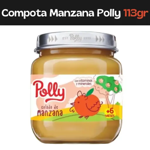 [7591112000499] Compota Manzana Polly 113g