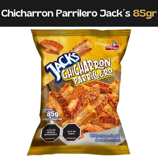 [7591206003887] Jacks Chicharron Parrillero 85g