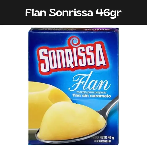 [7591112063081] Flan Sonrissa 46g