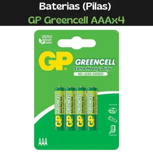 [4891199000478] Baterias (Pilas) GP GreenCell AAAx4