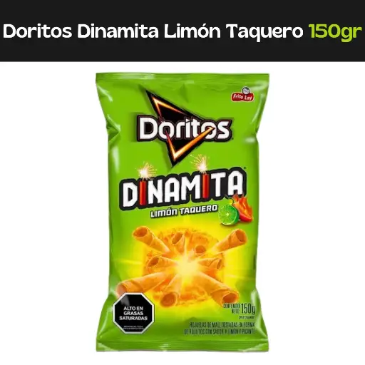 [7591206285610] Doritos Dinamita Limón Taquero 150g