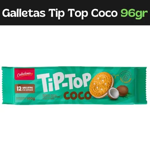 [7591164000119] Galletas Tip-Top Coco 96Gr