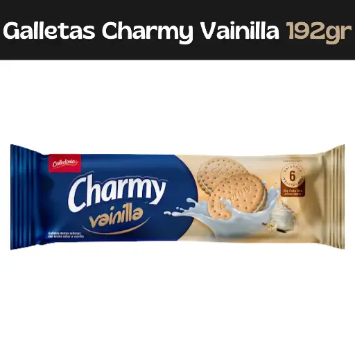 [7591164000041] Galletas Charmy Vainilla 192gr