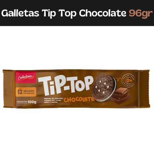 [7591164000096] Galletas Tip-Top Chocolate 96Gr
