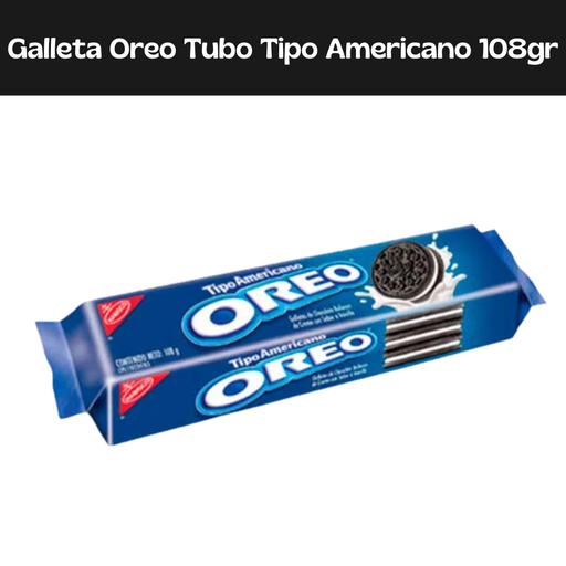 [7622202213656] Galletas Oreo Tubo Tipo Americano 108gr