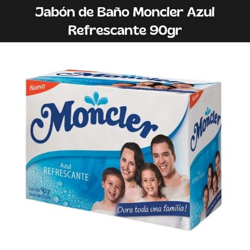 [7709011244757] Jabón Azul Refrescante Moncler 90g