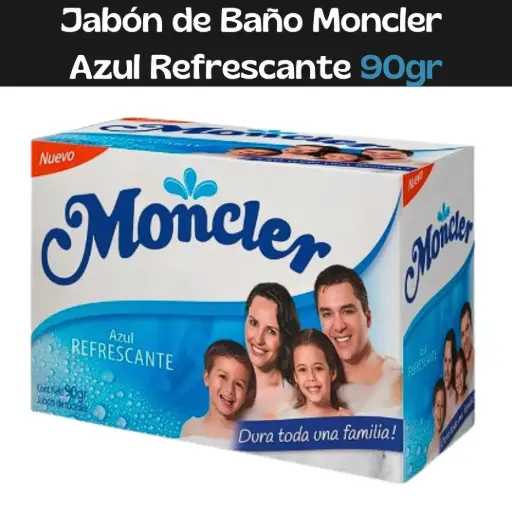 [7709011244757] Jabón Azul Refrescante Moncler 90g