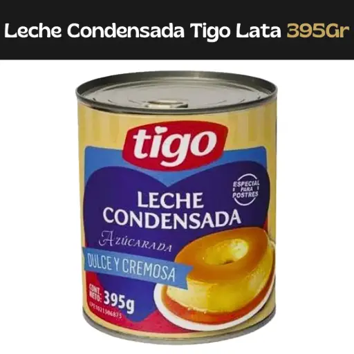 [7598986000853] Leche Condensada Tigo Lata 395g (E)