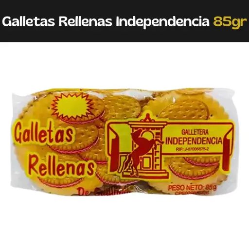 [7592365109526] Galletas Rellenas Independencia 85gr