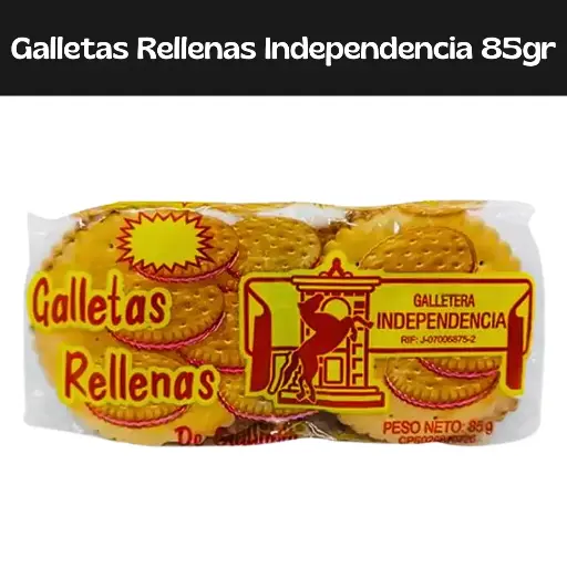 [7592365109526] Galletas Rellenas Independencia 85gr