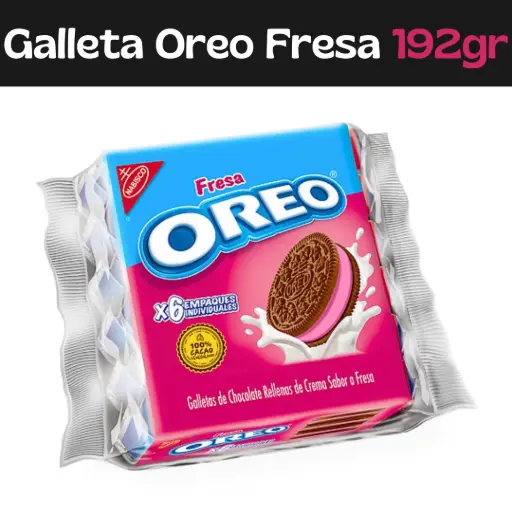 [7622202213731] Galletas Oreo Fresa 192gr