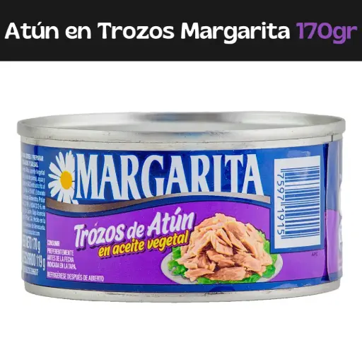[75971915] Atun en Trozos Margarita en Aceite Vegetal 170gr