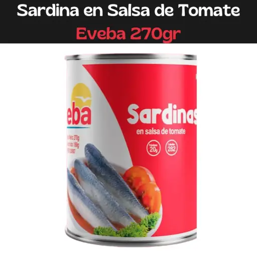 [7593251001115] Sardinas En Salsa De Tomate Eveba 270g