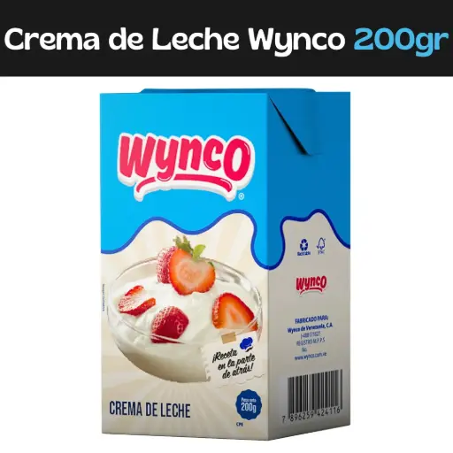 [658325028270] Crema de Leche Wynco 200g