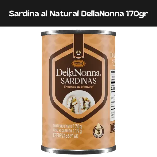 [7599450000270] Sardinas al Natural Della Nonna 170g 