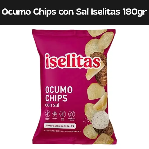 [051497399962] Ocumo Chips con Sal Iselitas 180gr