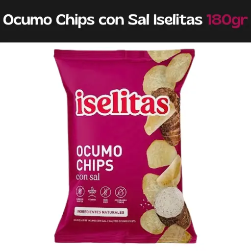 [051497399962] Ocumo Chips con Sal Iselitas 180gr