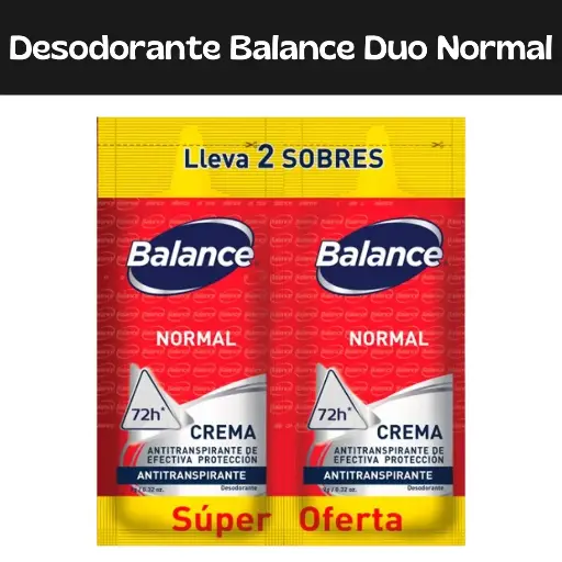 [7702045198263] Desodorante Balance Duos Normal
