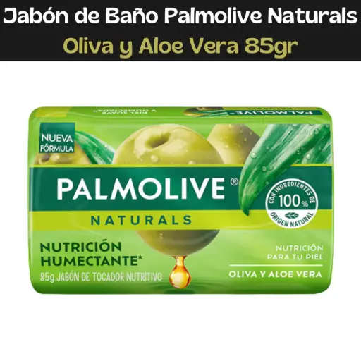 [7891024034767] Jabón de Baño Palmolive Naturals Oliva y Aloe Vera 85gr