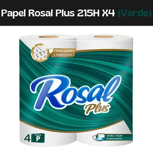 [7591098802384] Papel Rosal Plus 215H X4 (Verde)