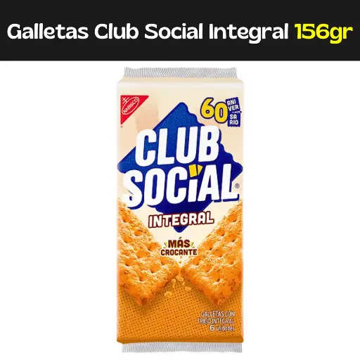 [7622210611307] Galletas Club Social Integral 156gr