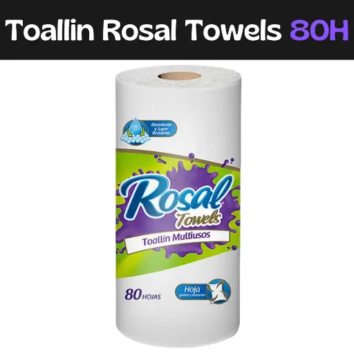 [7591098000759] Toallin Multiusos Rosal Towels 80H