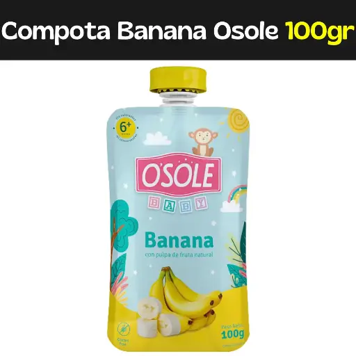 [7595826006914] Compota Banana Osole 100gr