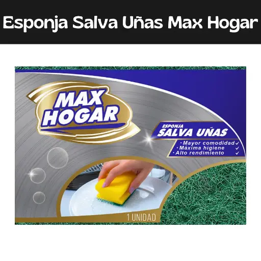 [7597414100271] Esponja Salva Uñas Max Hogar