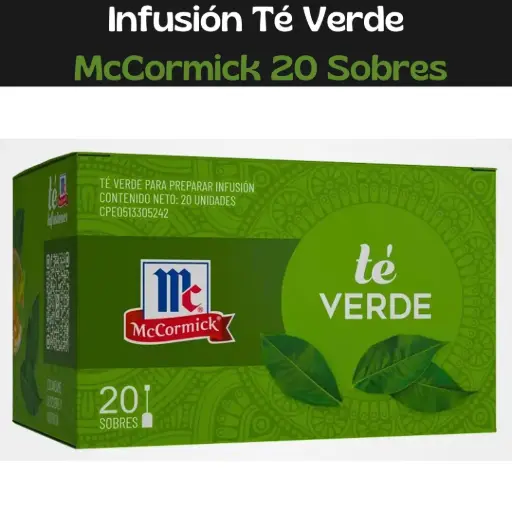 [7591141990143] Té Verde McCormick 20 Sobres