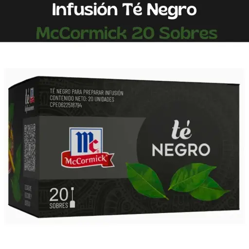 [7591141644107] Té Negro McCormick 20 Sobres