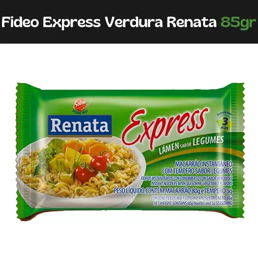 [7896022201937] Fideo Express Verduras Renata 85g