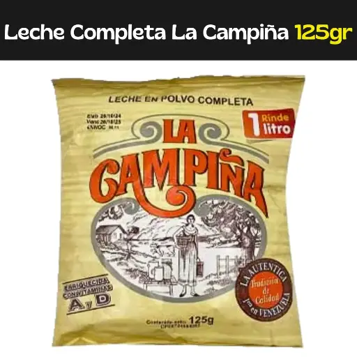 [7591014014747] Leche en Polvo Completa La Campiña 125g (E)