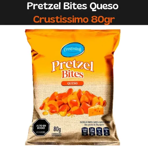 [7592109002205] Pretzel Bites Queso Crustissimo 80gr