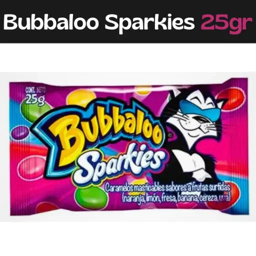[7702133879494] Chicle Bubbaloo Sparkies 25gr