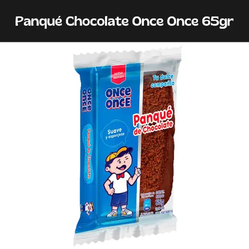 [7591316000691] Panque Chocolate Once Once 65g