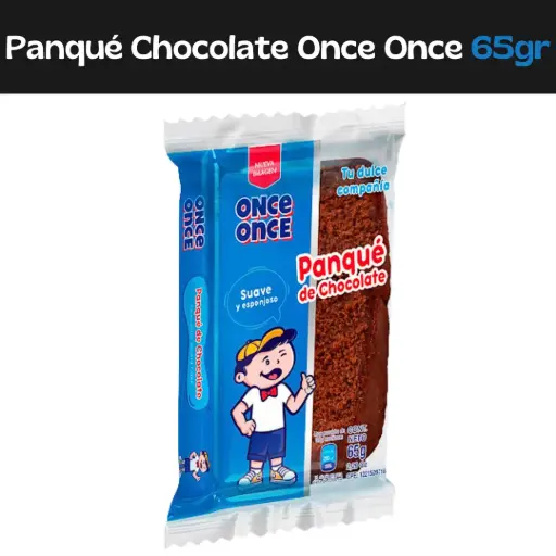 [7591316000691] Panque Chocolate Once Once 65g