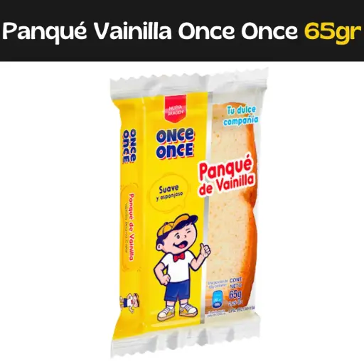 [7591316000639] Panque de Vainilla Once Once 65g