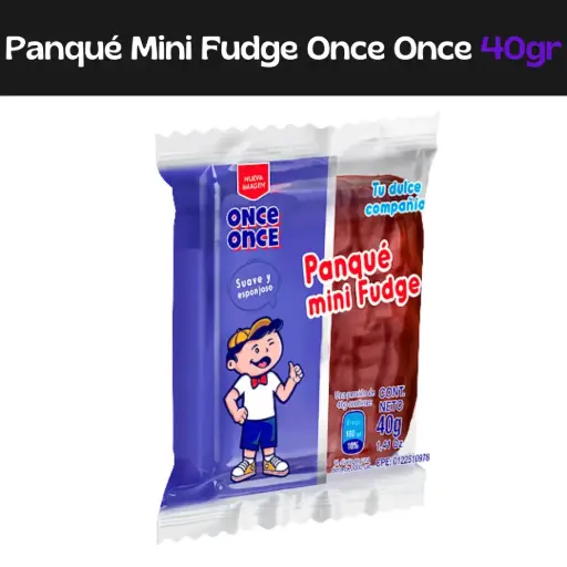 [7591316000967] Panque Mini Fudge Once Once 40g
