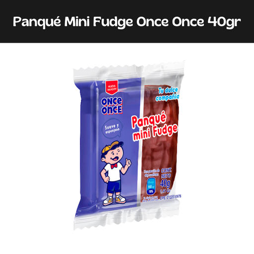 [7591316000967] Panque Mini Fudge Once Once 40g
