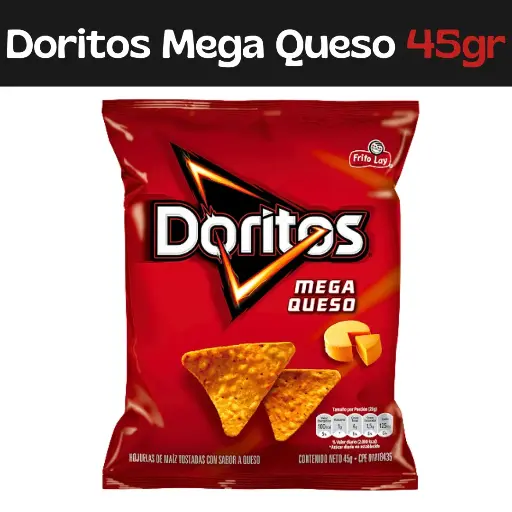 [7591206002521] Doritos Mega Queso 45g