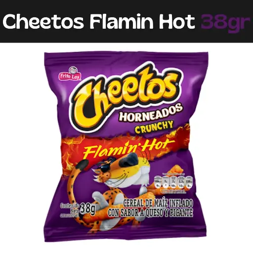 [7591206003467] Cheetos Crunchy Flaming Hot 38g
