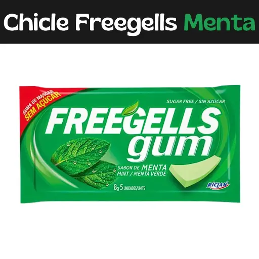 [7891151031141] Chicle Freegells Menta 8g