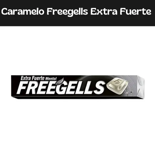 [7891151039772] Caramelos Freegells Extra Fuerte Menta 27.9g