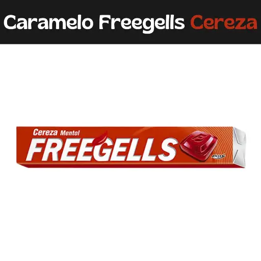 [7891151039734] Caramelos Freegells Cherry 27.9g
