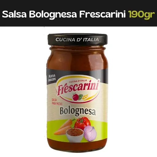 [7591072004315] Salsa Para Pasta Bolognesa Frescarini 190g