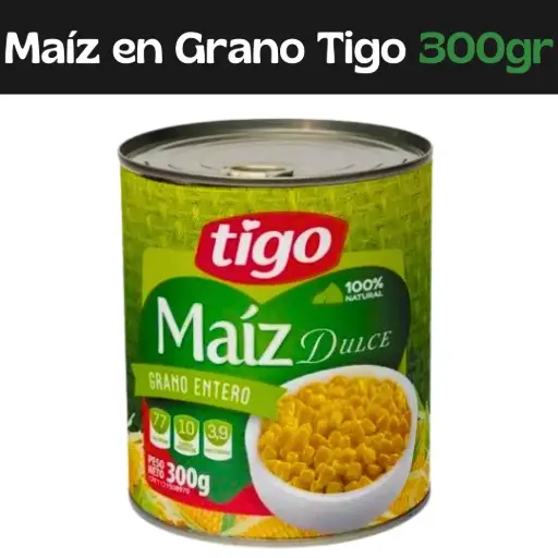 [7598986000969] Maíz Dulce Tigo 300g 